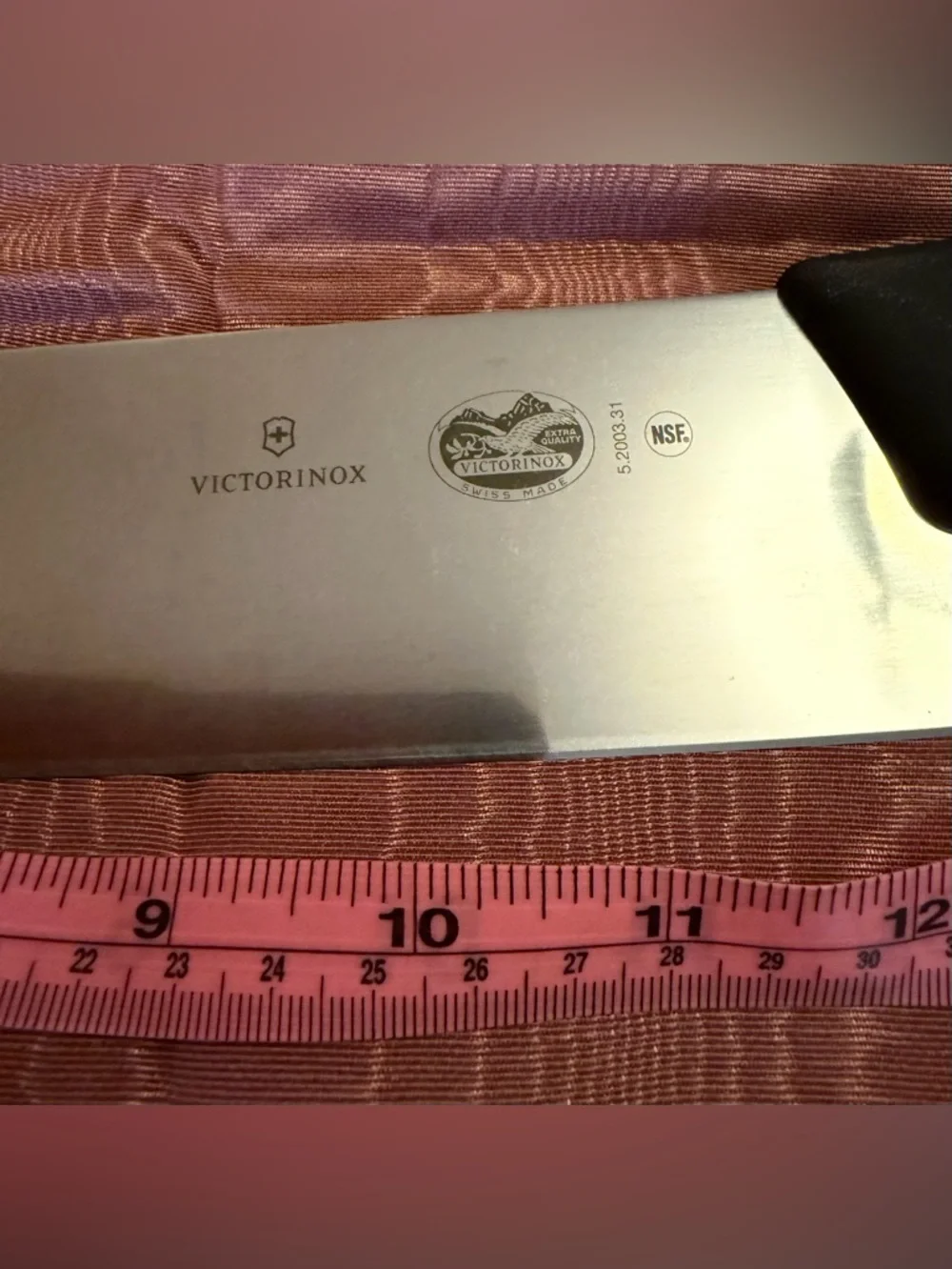 Victorinox 12” NWT Silver Blade with Black Handle Chef Knife